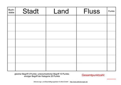 Stadt Land Fluss Vorlagen fürs Spiel mit Senioren hier Download