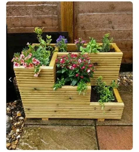 Deluxe Decking Planter Tier Handmade High Quality Etsy Wooden