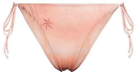 Jean Paul Gaultier The Nude Body Tattoo Bikini Bottoms In Pink Lyst