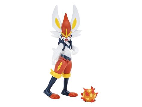 Pok Mon Battle Feature Figure Cinderace Cm Jazwares Vendiloshop