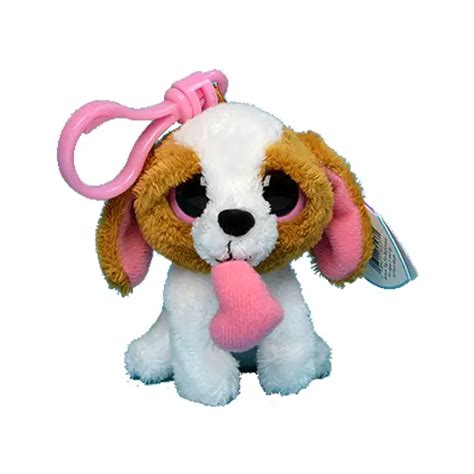 Cookie The Dog Tan And White Valentines 2012 Key Clip Beanie