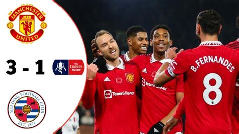 Manchester United Vs Reading 3 1 Quarter Final Fa Cup 20222023 Youtube