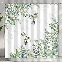 Amazon Jwxcbim Boho Sage Green Floral Shower Curtain Spring