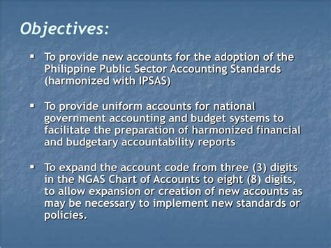 Ppt Coa Revised Chart Of Accounts For National Agencies Powerpoint Presentation Id4429727