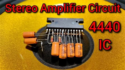 Ic Stereo Amplifier How To Make Ic Amplifier At Home