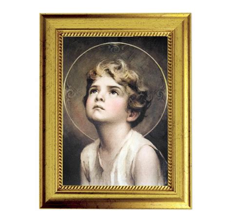 Divine Innocence Gold Leaf Framed Art