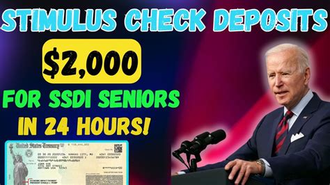 Irs Announcement Stimulus Check Deposits For Ssdi Seniors In