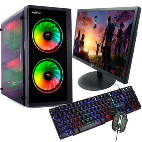 Fast Gaming Pc Computer Bundle Intel Quad I Gb Gb Hdd Windows