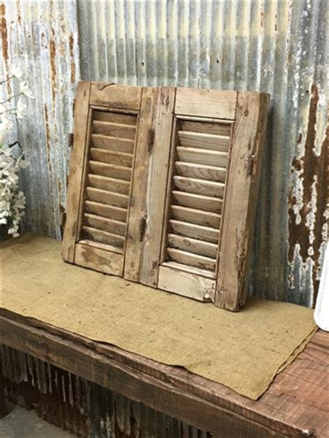 Small Vintage Farmhouse Shutters Rustic Wooden Window | Etsy