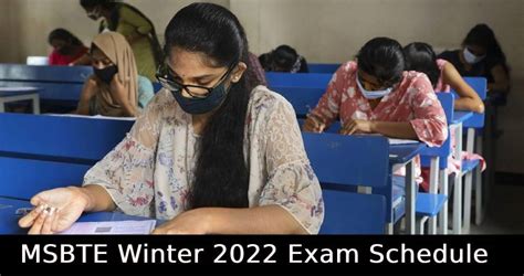 Maharashtra State Board Released Msbte Winter 2022 Exam Schedule At