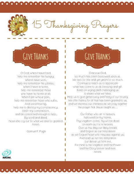 15 Thanksgiving Prayers - iMom