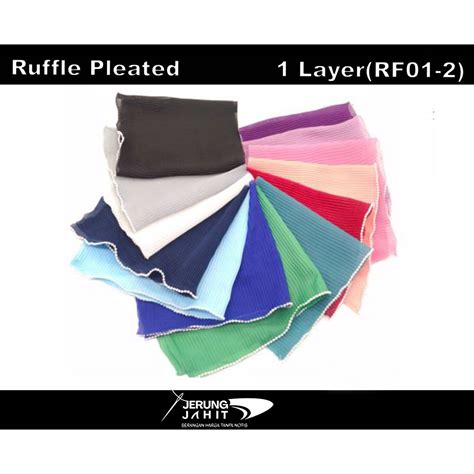 Ruffle Pleated 1 Layer Meter Shopee Malaysia