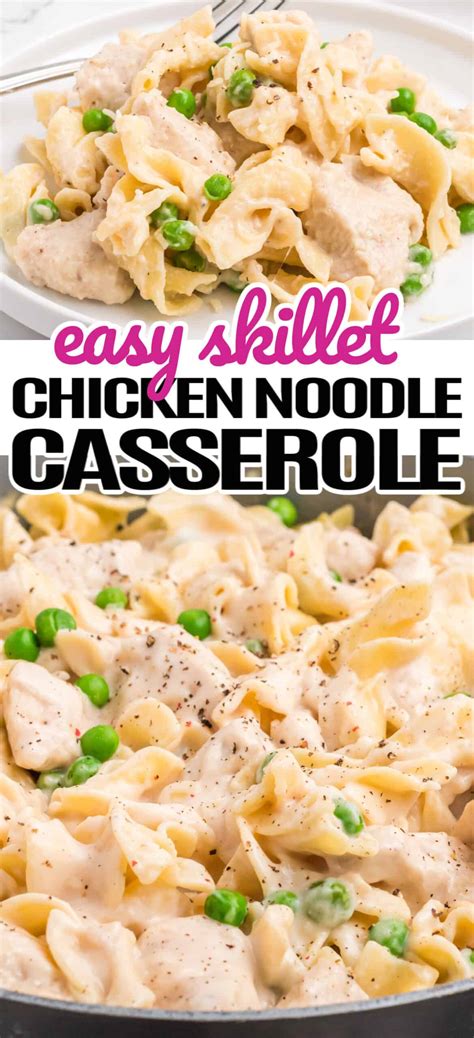 Skillet Chicken Noodle Casserole Recipe ⋆ Real Housemoms