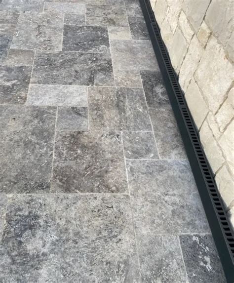 Shop Silver Travertine Pavers Premium Ultimate Stones