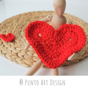 Heart Crochet Diagrams Free Patterns Punto Art Design Crochet