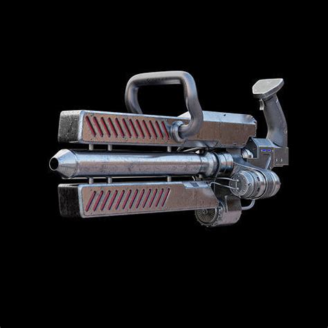 Terminator Genisys Plasma Minigun 3d Model Cgtrader