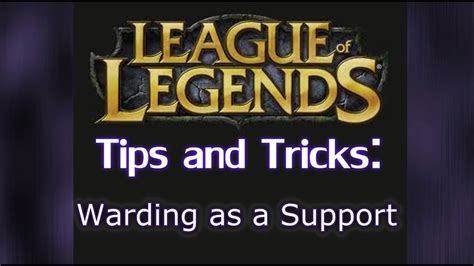 How To Ward As A Support League Of Legends Lol Warding Guide Youtube