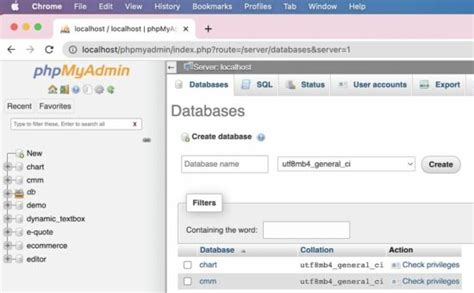 PhpMyAdmin How To Create A Database Phppot