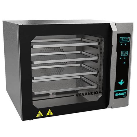 Forno Elétrico Semi Industrial - Forno Industrial Elétrico Venâncio Convector Smart Pro Aço Inox 4 ...