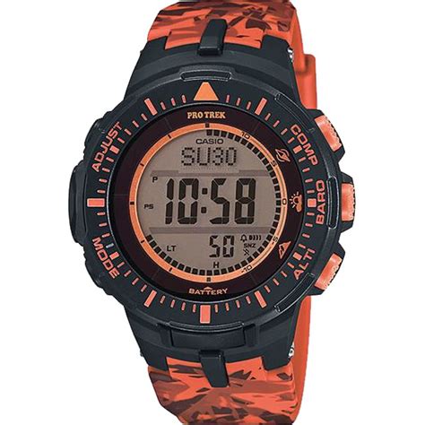 Đồng Hồ Casio Protrek PRG 300CM 4DR Nam Dây Nhựa Pin Năng Lượng