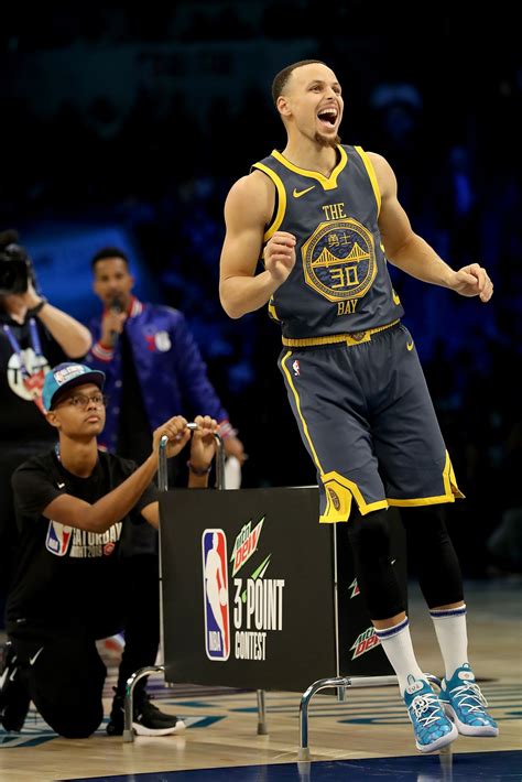 Nba 3 Point Contest Stephen Curry Finishes In Second Place Red Bluff