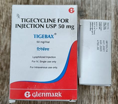 Tigecycline For Injection Usp Mg Prescription Packaging Size Vial