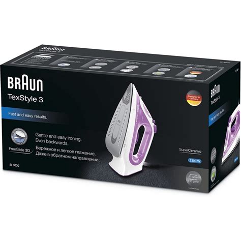 Braun Texstyle Si Fer Repasser Sec Ou Vapeur Semelle