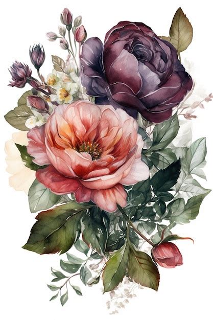 Blossoming Harmony Immerse Yourself In The Delightful Watercolor