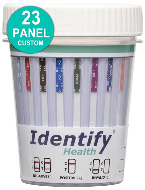 identify health  panel drug test cup customizable reliable urine
