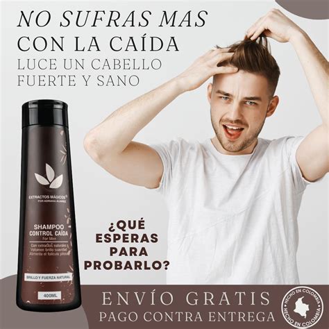 Shampoo Para Hombres Control Caída Con Trichogen 400ml Extractos