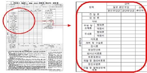 진료비 계산서 세부내역서 표준서식 제정