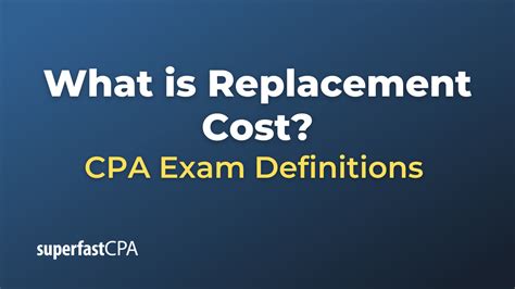 What Is Replacement Cost