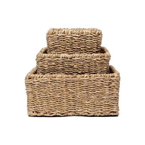 Wicka Newbury Rectangular Seagrass Basket Temple Webster