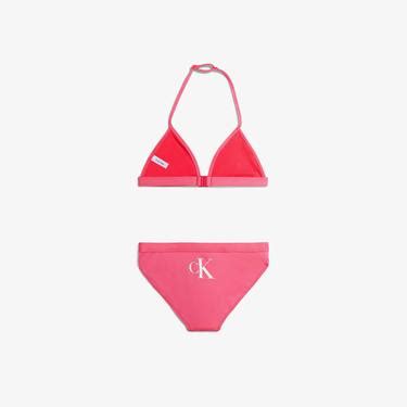 Calvin Klein Triangle Ocuk Pembe Bikini Tak M Mayo Ky Ky Xi Fashfed