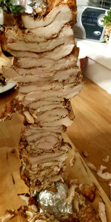 Homemade Chicken Doner Kebab Kebab Chicken Doner Chicken Doner