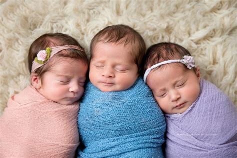 Newborn Triplets Session San Diego Ca Angela Beransky Photography