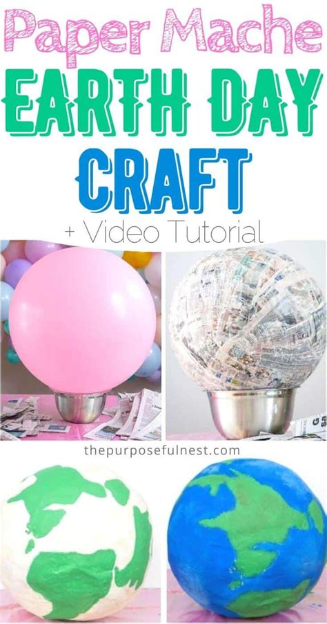 How To Make A Paper Mache Planet Earth The Purposeful Nest