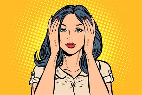 Sexy Blonde Woman Comic Pop Art Twinkle With One Vector Image