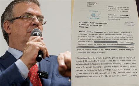 Ebrard Denuncia A Morena Ante Tribunal Electoral Por Proceso Interno