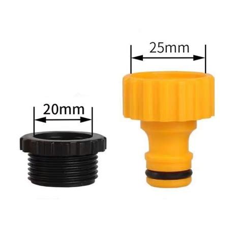 Set 2 Conectori Pentru Robinet Plastic Galben Negru EMAG Ro