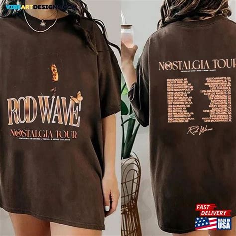 Rod Wave Nostalgia 90s Rap Music Shirt 2 Sides Bootleg Vintage Y2k