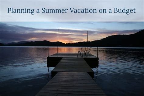 Planning a Summer Vacation on a Budget - Ottawa Mommy Club