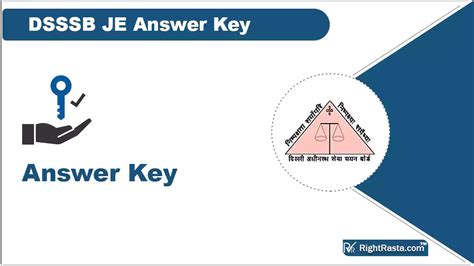 DSSSB JE Answer Key 2023 Out Junior Engineer Exam Sheet