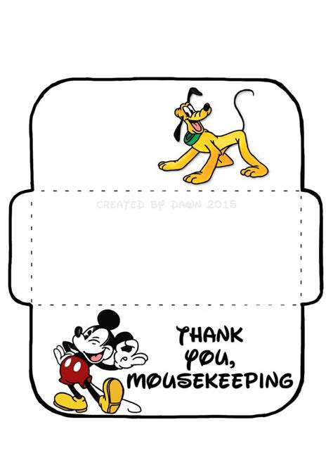 My Own Mousekeeping Envelope Based On A Design Found Here