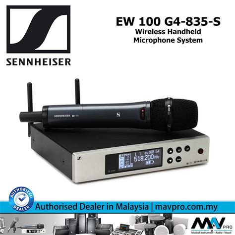 Sennheiser EW 100 G4-835-S Wireless Mic (A Band), CASEMATIX Wireless ...