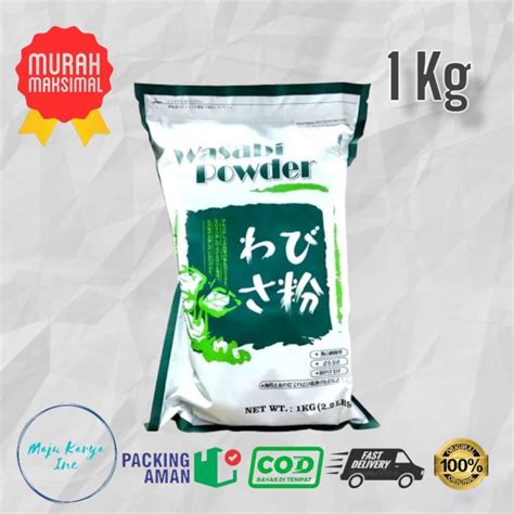 Jual Wasabi Powder Wasabi Bubuk Halal 1kg Shopee Indonesia