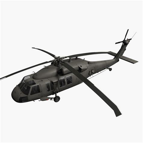 3d model generic blackhawk black hawk