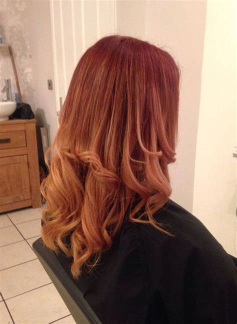 Ombré Copper Roots With Honey Tones At End Long Hair Styles Hair