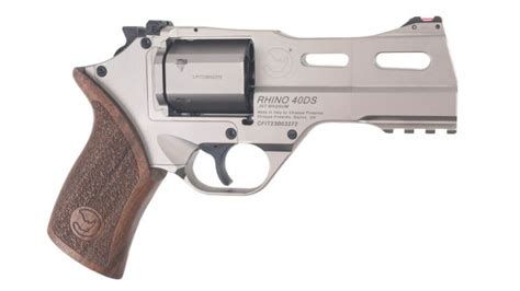 Chiappa Firearms Rhino 40DS .357 Magnum Revolver - 4" Nickel-Plated