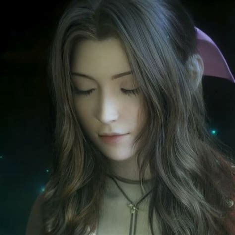 Aerith Gainsborough On Instagram Aerith With Her Hair Untied Edited By Bur11zu On” Her